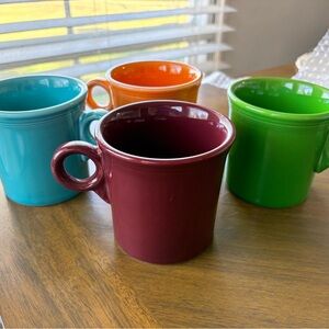 4 Fiestaware mugs